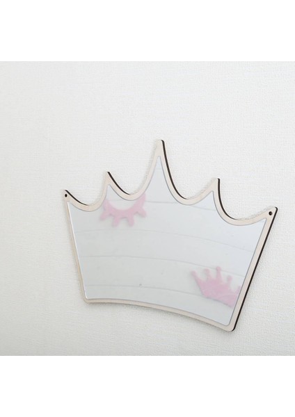 F Fityle Çocuklar Yatak Odası Duvar Asılı Ayna Yenilik Duvar Sanatı Ev Dekorasyonu Dıy Taç # 4 (Yurt Dışından) fırsatları