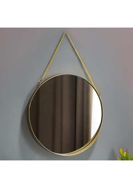 F Fityle Duvar Asılı Ayna ile Zincir Yatak Odası Altın Çerçeve Ev Banyo Dekor S (Yurt Dışından) fiyatları