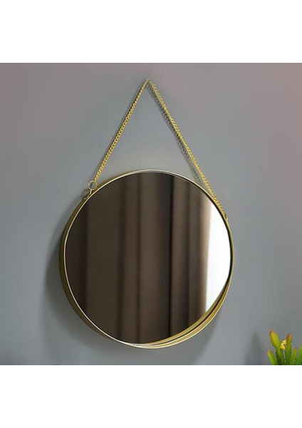 F Fityle Duvar Asılı Ayna ile Zincir Yatak Odası Altın Çerçeve Ev Banyo Dekor M (Yurt Dışından) modelleri