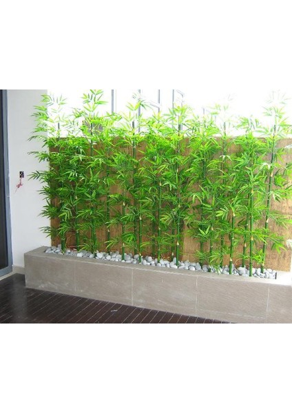 Yapay Bambu Sopası 10 Yapraklı 180 cm Yapay Çiçek Bambu Duvarı
