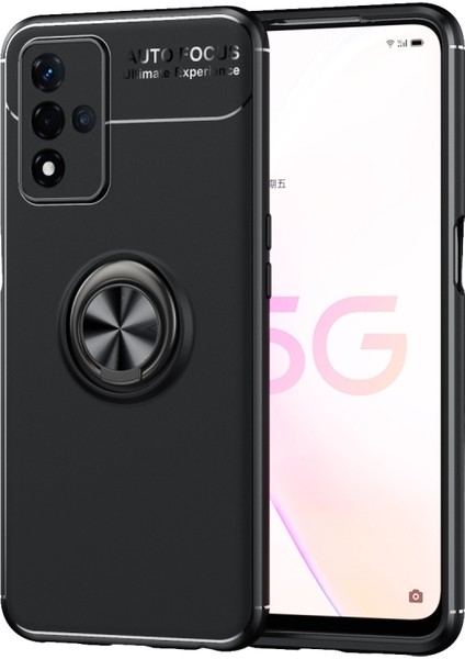 Oppo A93S 5g Için Halka Tutuculu Tpu Telefon Kılıfı - Siyah (Yurt Dışından)