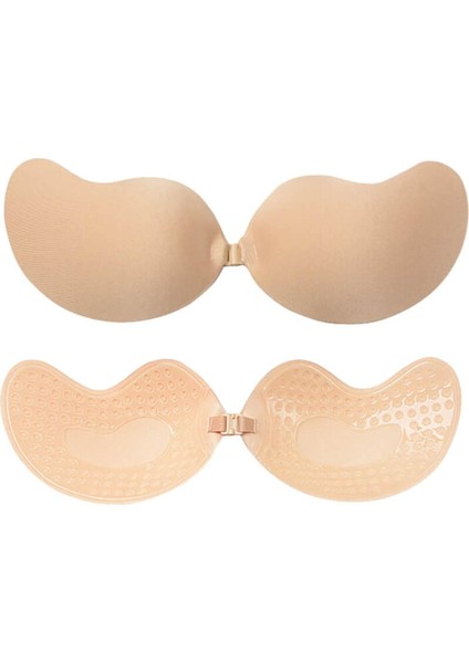 Önden Klipsli Kendinden Yapışkanlı Silikon Sütyen Ten