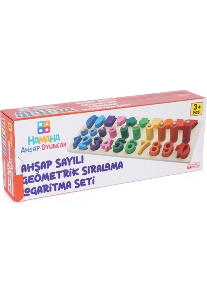 Wooden Toys Doğal Ahşap Eğitici Oyuncak Logaritma Geometrik Sayılar Simgeli HMH-031 modelleri