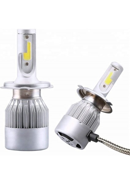 Yeni Nesil H4 LED Xenon Far Ampülü - H4 - 8000LM/8000K - Beyaz