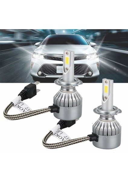 Yeni Nesil LED Xenon Far Ampülü H8/H9/H11 - 8000LM/8000K - Beyaz fiyatları