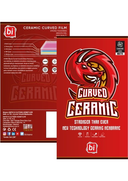 Binano Curved Ceramic Matte Samsung A30S Nano Ekran Koruyucu
