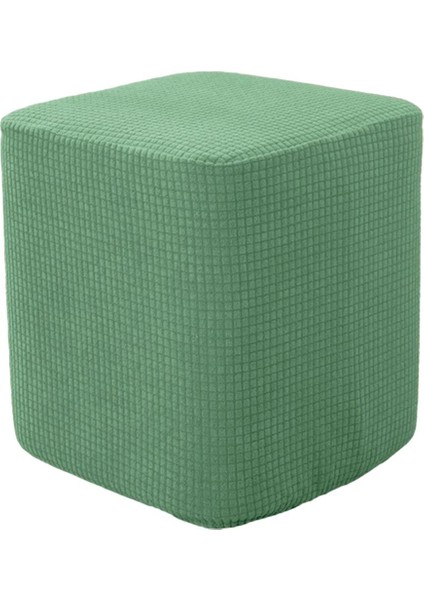 F Fityle Kare Ayak Taburesi Kapak Streç Osmanlı Slipcover Yeşil (Yurt Dışından)