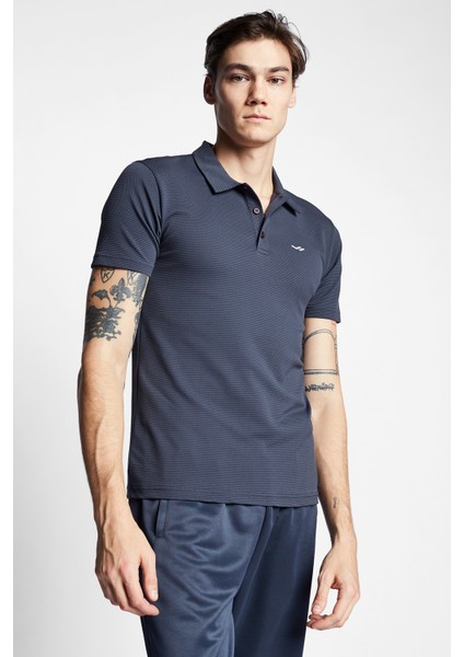 Antrasit Erkek Kısa Kollu Polo Yaka T-Shirt 22S-1275-22B