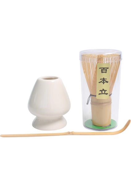 Japon Tarzı Matcha Çırpma Seti Bambu Scoop Hediye Sevenler Beyaz Için (Yurt Dışından)