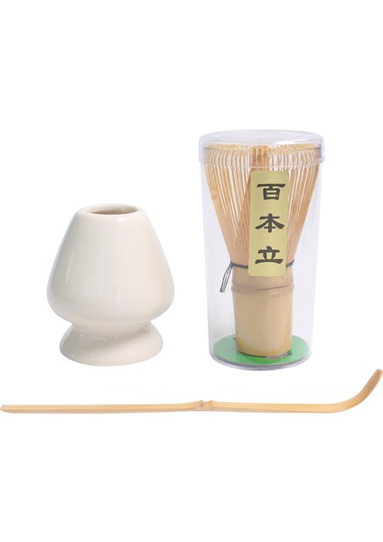 Japon Tarzı Matcha Çırpma Seti Bambu Scoop Hediye Sevenler Beyaz Için (Yurt Dışından)