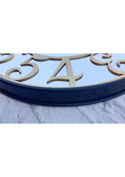 Siyah Renkli Metal Kasalı Aynalı Duvar Saati fırsatları