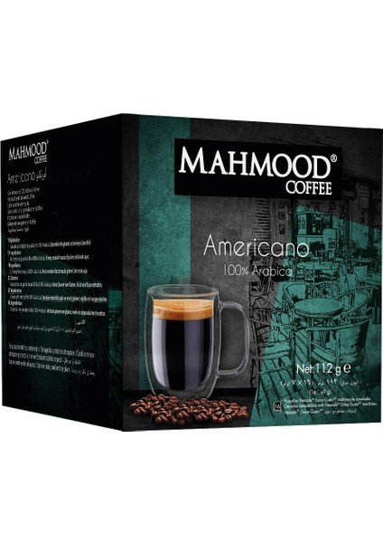 Mahmood Coffee Dolce Gusto Americano Kapsül Kahve 16 Adet x 7 Gr