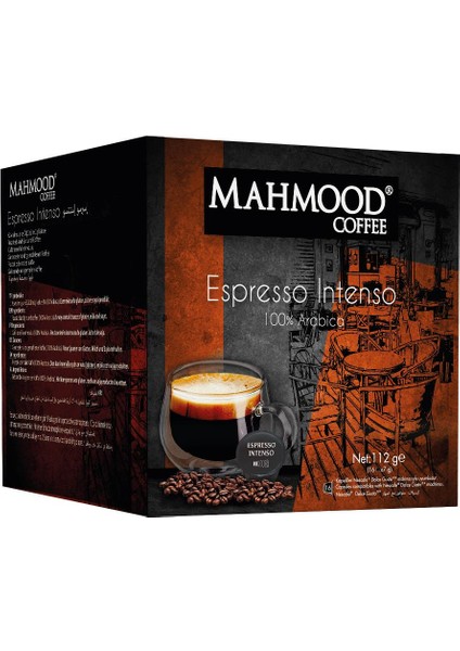 Mahmood Coffee Dolce Gusto  Espresso Kapsül Kahve 16 Adet x 7 Gr