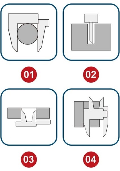 150 mm Mavi LCD Ekran Dijital Kumpas IP54 Korumalı (2000-1005) fırsatları