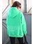 Mad Girls Yeşil Baskılı Oversize Sweatshirt MG1287 1