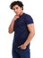 Erkek Basic T-Shirt Tres Lacivert 2