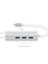 Type C USB 3.1 – 3port USB 3.0+ RJ45 Gigabit Ethernet Çoklayıcı Hub CDG-CNV85 4