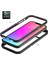 Apple iPhone 13 Pro Max Için Hibrit Şeffaf Bumper Shockproof Tam Koruma Kılıf Kapaklı Kırmızı 3
