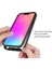 Apple iPhone 13 Pro Max Için Hibrit Şeffaf Bumper Shockproof Tam Koruma Kılıf Kapaklı Siyah 4