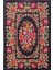 Almina Flowers Kilim Halı Desenli Siyah 1