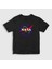 Unisex Çocuk Siyah Logo V2 Nasa Space Uzay T-Shirt 1