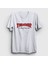 Unisex Beyaz Logo V3 Thrasher T-Shirt 1
