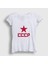 Kadın Beyaz Red Cccp Sovyetler Birliği T-Shirt 1