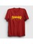Unisex Kırmızı Logo Thrasher T-Shirt 1