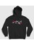 Unisex Siyah Korean Logo Squid Game Kapüşonlu Sweatshirt 1