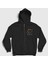 Unisex Siyah Deers Geyikler Yılbaşı Fermuarlı Kapüşonlu Sweatshirt 1