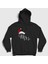 Unisex Siyah Mrs Yeni Yıl Yılbaşı Kapüşonlu Sweatshirt 1