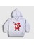 Unisex Çocuk Beyaz Dabbing Noel Baba Santa Claus Yılbaşı Kapüşonlu Sweatshirt 1