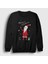 Unisex Siyah Noel Baba V2 Santa Claus Yılbaşı Sweatshirt 1