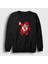 Unisex Siyah Dabbing Noel Baba Santa Claus Yılbaşı Sweatshirt 1