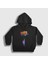 Unisex Çocuk Siyah Balloons Astronaut Space Astronot Uzay Kapüşonlu Sweatshirt 1