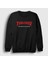 Unisex Siyah Logo V3 Thrasher Sweatshirt 1