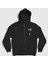 Unisex Siyah Balloons Astronaut Space Astronot Uzay Fermuarlı Kapüşonlu Sweatshirt 1