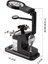 3x 4.5x 25X Büyütec Yardımcı El Lehimleme Havya Standı 2