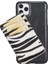 Uj-Det-Cc Deri Telefon Kılıfı iPhone 11 Pro Max Rst1/zebra 1
