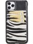 Uj-Det-Cc Deri Telefon Kılıfı iPhone 11 Pro Max Rst1/zebra 2