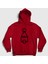 Unisex Kırmızı The Squid Game Kapüşonlu Sweatshirt 1