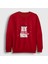 Unisex Kırmızı Polar Bear Kutup Ayısı Yılbaşı Sweatshirt 1