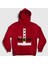 Unisex Kırmızı Kostüm Noel Baba Santa Claus Yılbaşı Kapüşonlu Sweatshirt 1