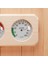2'si 1 Arada Ahşap Sauna Higrotermograf Termometre - Kahverengi (Yurt Dışından) 5