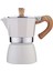 Klasik Stovetop Espresso Maker Espresso Kupası Moka Pot White 150ML 1