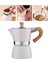 Klasik Stovetop Espresso Maker Espresso Kupası Moka Pot White 150ML 5