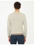 Erkek Kum Melanj Slim Fit Bisiklet Yaka Triko Kazak 50248536-VR123 4