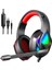 H100 E-Spor Oyun Rgb Işık Kablolu Kulaklık Kırmızı (Yurt Dışından) 1