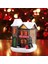 Reçine Mini Noel Kar Evi LED Sıcak Işık Dekorasyon (Yurt Dışından) 4