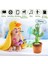 Dans Eden Kaktüs Müzikli Işıklı Saksı Peluş Oyuncak Cactus 3